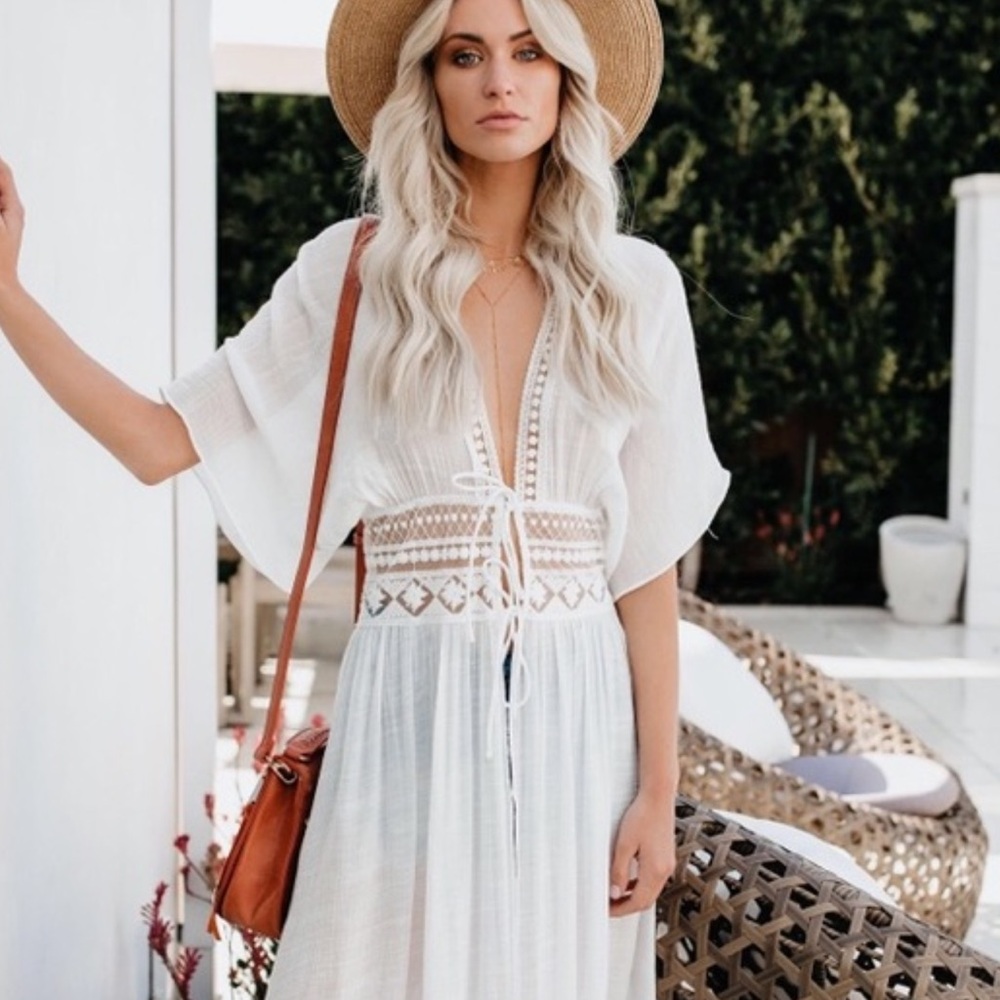 Vici Hemingway Duster Kimono in MAUVE